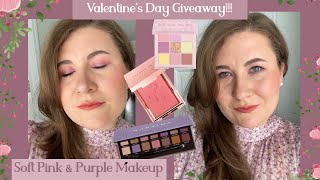 Bonus Video! Soft Pink & Purple Valentine's Day Makeup Tutorial + Merit Giveaway!!! 💝 screenshot 5