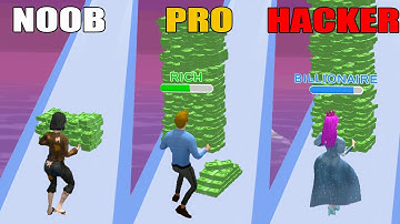NOOB PRO HACKER Money Run 3D Game