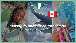 i moved to another country alone... (Nigeria to Canada travel vlog) || Chid Favs