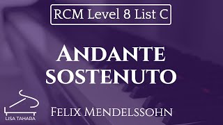 Andante Sostenuto By Felix Mendelssohn Rcm Level 8 List C - 2015 Piano Celebration Series