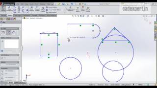 SOLIDWORKS TUTORIALS IN HINDICIRCLE,ARC,POLYGON