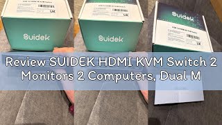 Review SUIDEK HDMI KVM Switch 2 Monitors 2 Computers, Dual Monitor USB KVM Switches 4K@60Hz, HDMI Ex