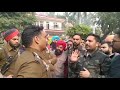 Ludhiana youth Congress live fighting scenes between police and workers....