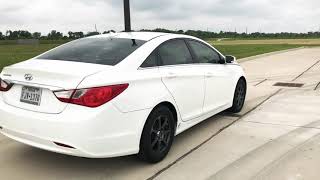 Hyundai Sonata with black rims