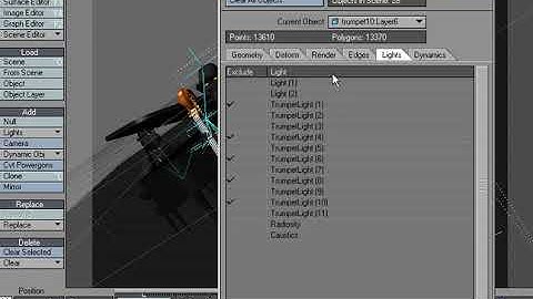 LightWave 8 Exclude Lights