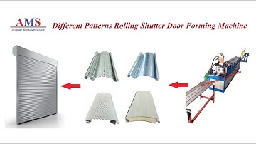 Different Patterns Of Rolling Shutter Doors Strip