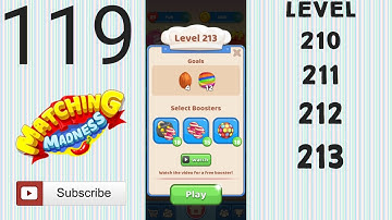 Matching Madness: Match 3 Puzzle games. Level 210- 213 #tinytacticsgames #puzzle