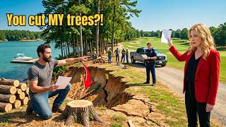 HOA Karen Cut My 63 Lake Trees for a Golf View — Then the Sheriff Read the Deed