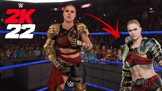 WWE 2K22 Ronda Rousey custom attire showcase! RAID: Shadow Legends!