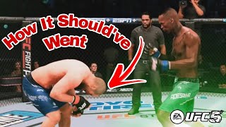 How Israel Adesanya vs Sean Strickland Should've Gone... UFC 5 (Clip)