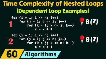 Time Complexity of Nested Loops (Dependent Loop Examples)