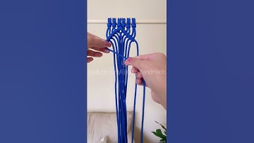 macrame tutorial - diamond pattern