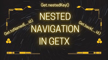 Flutter Nested navigation using GetX package