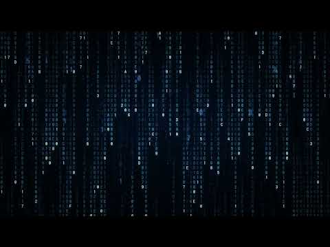 Blue Binary Code Rain | Tech & Data Background Loop (Free Stock Footage)