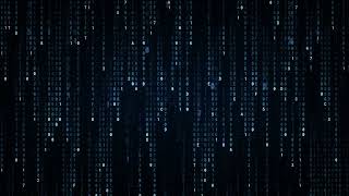 Blue Binary Code Rain | Tech & Data Background Loop (Free Stock Footage)