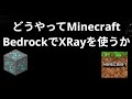 どうやってMinecraft BedrockでXRayを使うか！PS4, PS5, Xbox, MCPE, Switch, PC — レントゲン