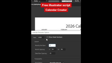 Free Illustrator Script (calendar Creator)