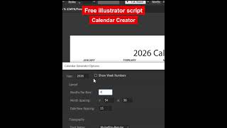 Free Illustrator Script (calendar Creator)