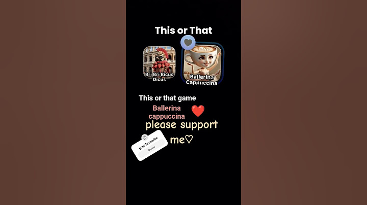 this or that game #win Ballerina cappuccinawin win win win win win