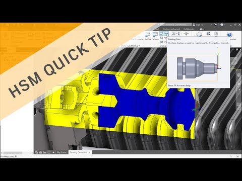 Inventor HSM QUICK TIP: Turning Face Operation