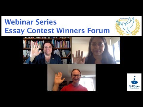 Webinar Series: Essay Contest Winners Forum (September 2019)