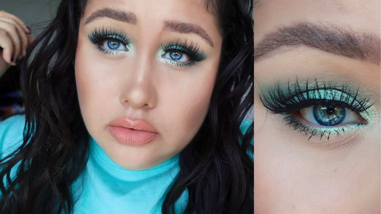 Mint Green Makeup Tutorial Colourpop Mint to Be Makeup Look YouTube