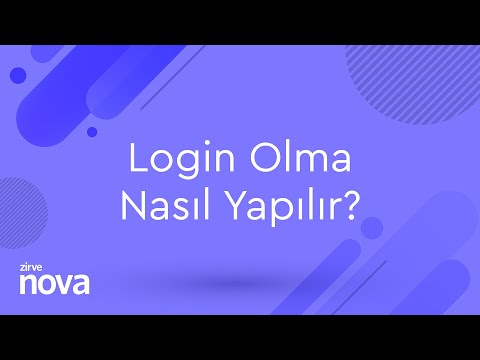 Zirve Nova'da Login Olma Nasıl Yapılır?