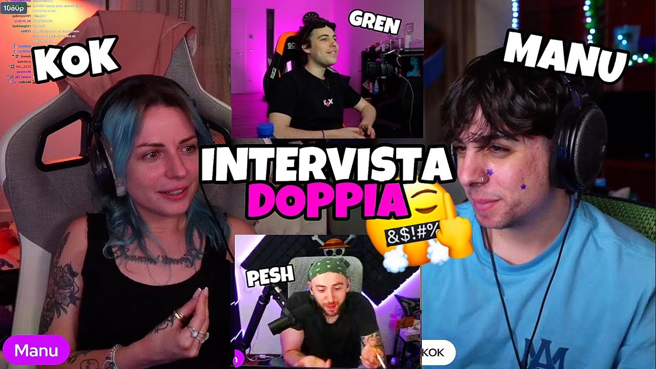 INTERVISTA DOPPIA INVERTITA TRA MANUUXO E KOK!!😂🎪 con Pesh