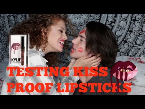 TESTING KISS PROOF LIPSTICKS With My Boyfriend Mahogany LOX