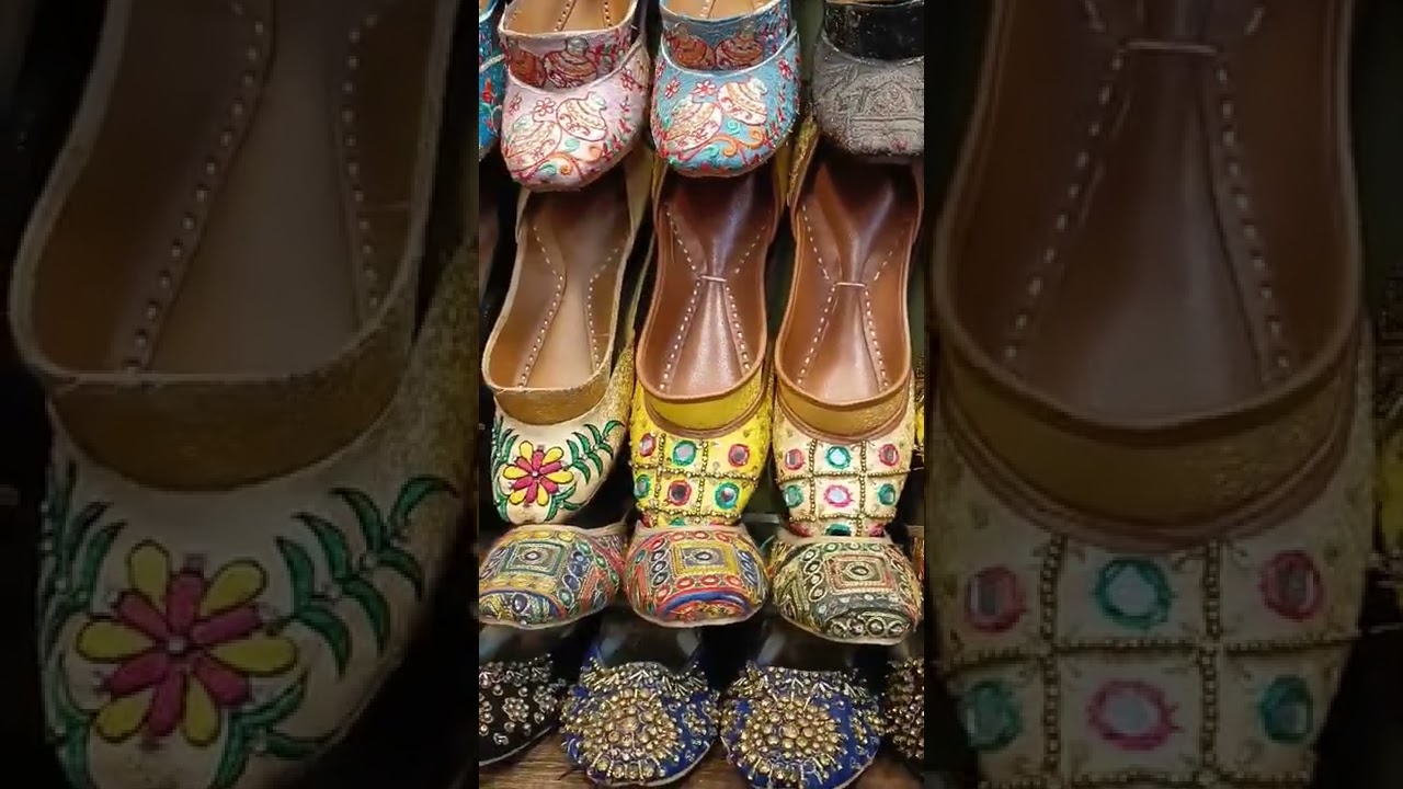 Khussa Collection in cliff market . handwork khussa's 