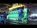 Large diesel engine maintenance  train engine maintenance process