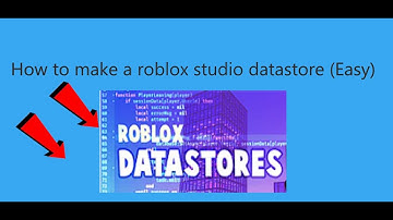 How to create a roblox datastore(Script in description