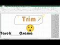 داله trim لازاله المسافات الزائده remove all extra space from text with trim function 🪄
