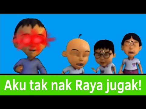 Upin Ipin Fizi Tak Nak Raya Gajelas YTP 