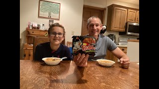 Will The Little Man of Fire complete the Buldak Spicy Ramen Challenge and eat the whole package!? 🥵🔥