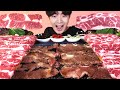 MUKBANG ASMRㅣDelicious Grilled Beef! Short Ribs(LA Galbi) + Brisket Eat🥩Korean 후니 Hoony Eating Sound