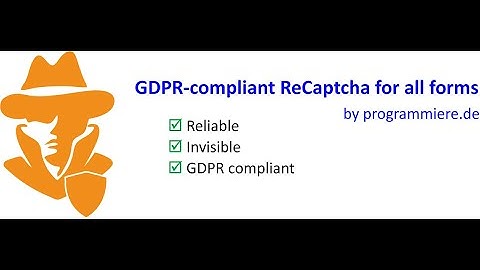 GDPR compliant ReCaptcha for Wordpress