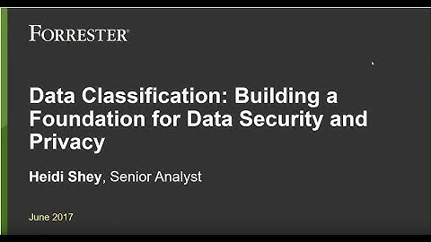 Data Classification: Building a Foundation for Data Security and Privacy