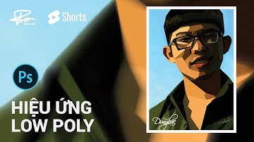 photoshop chỉnh ảnh hiệu ứng low poly | BonART #shorts