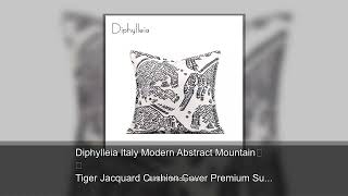 Diphylleia Italy Modern Abstract Mountain Tiger Jacquard Cushion Cover Premium Super Soft Decor screenshot 5