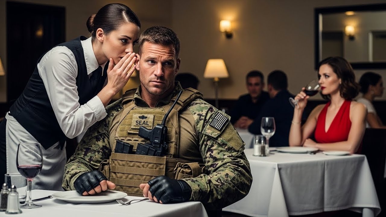 Waitress Whispered to the Navy SEAL — "The Woman in Red is a Professional Assassin