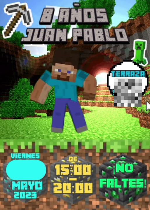 Invitación Digital Interactiva de Minecraft - YouTube