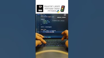 TRAFFIC LIGHT SYSTEM USING PYTHON PROGRAMMING 🌟🚦#traffic #light#system#python #youtubeshorts
