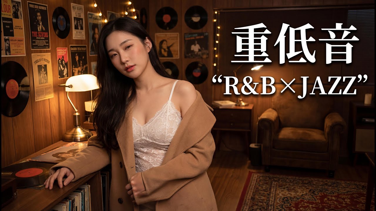 Lofi Jazz Cafe Music｜重低音 R&B × JAZZ｜真夜中、忙しさからそっと離れる小さなカフェの片隅BGM