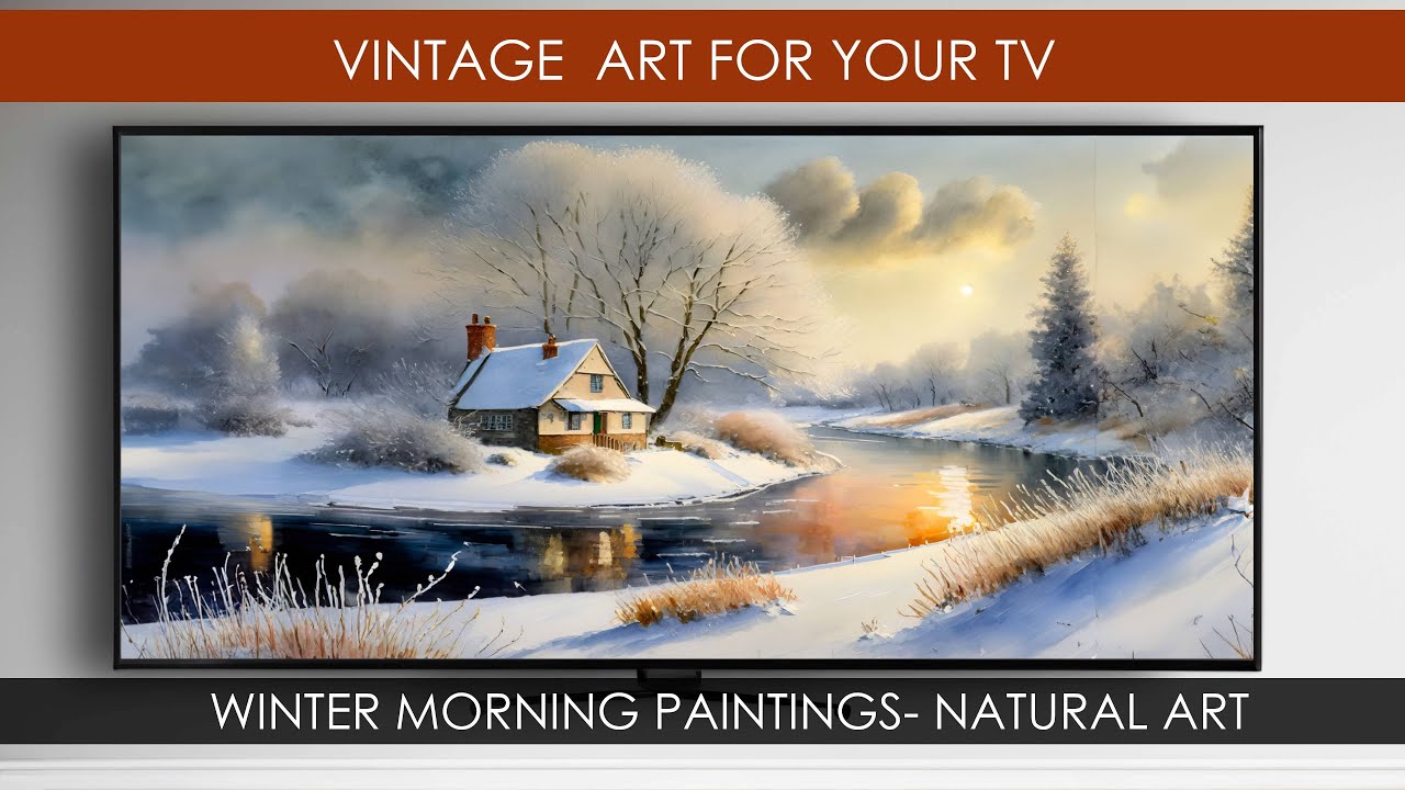 Samsung Frame TV Screensaver | Winter Wonderland | Serene Snowscape