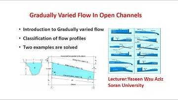 Gradually Varied Flow In Open Channels