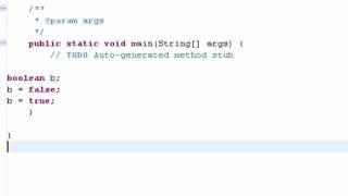 Datentyp Boolean - (Java 1-010)