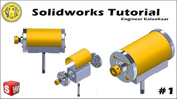 Solidworks Tutorial for Beginners | " CYLINDER ASSEMBLY " | Solidworks Tutorials | Part 1.3