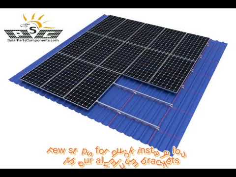 Solar roof mounting system, metal rooftop mounts, SPC RF CK04 HR