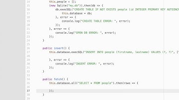 Use SQLite In A NativeScript Angular 2 Mobile App